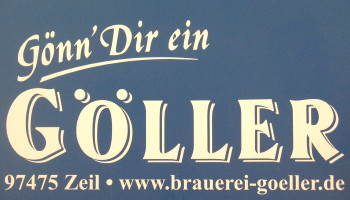 Wenn Du Dir ansehen möchtest, welche leckere Biervielfalt es bei der Brauerei GÖLLER in Zeil am Main gibt, einfach auf das Logo klicken